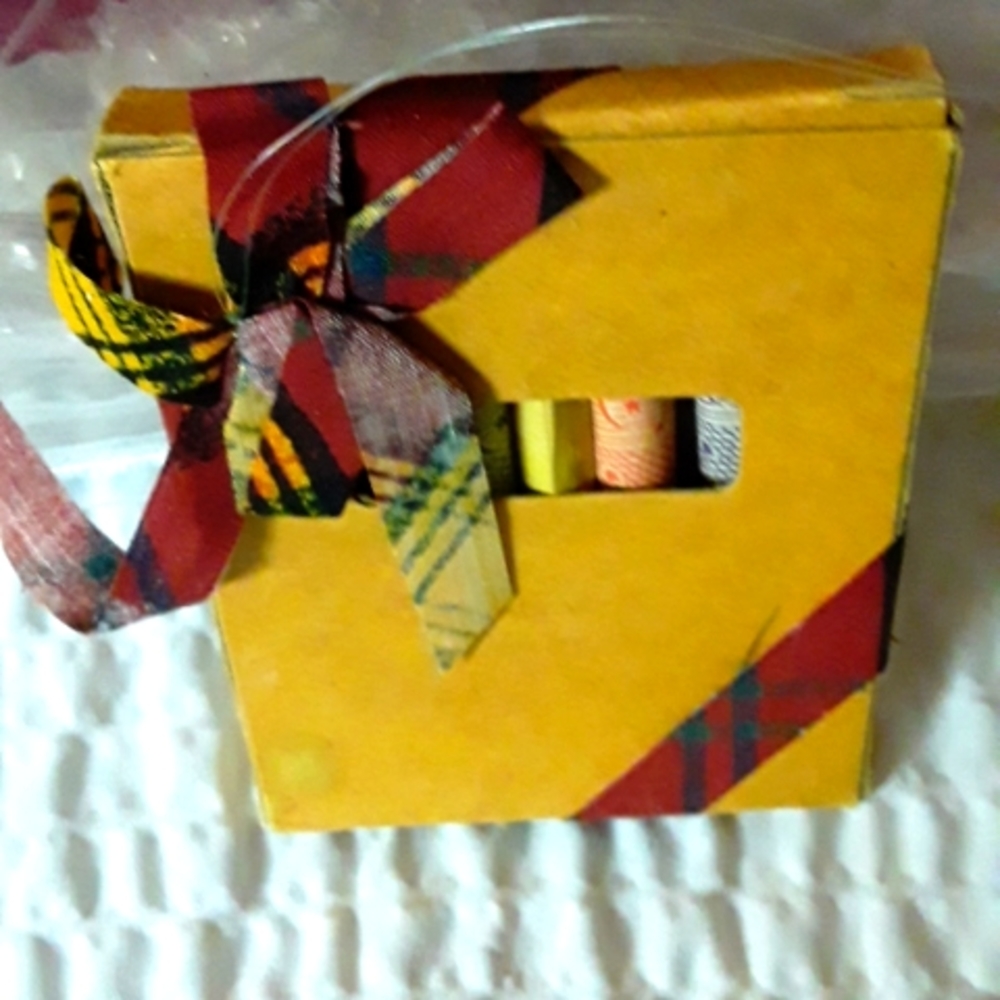 Vintage crayon tree ornament